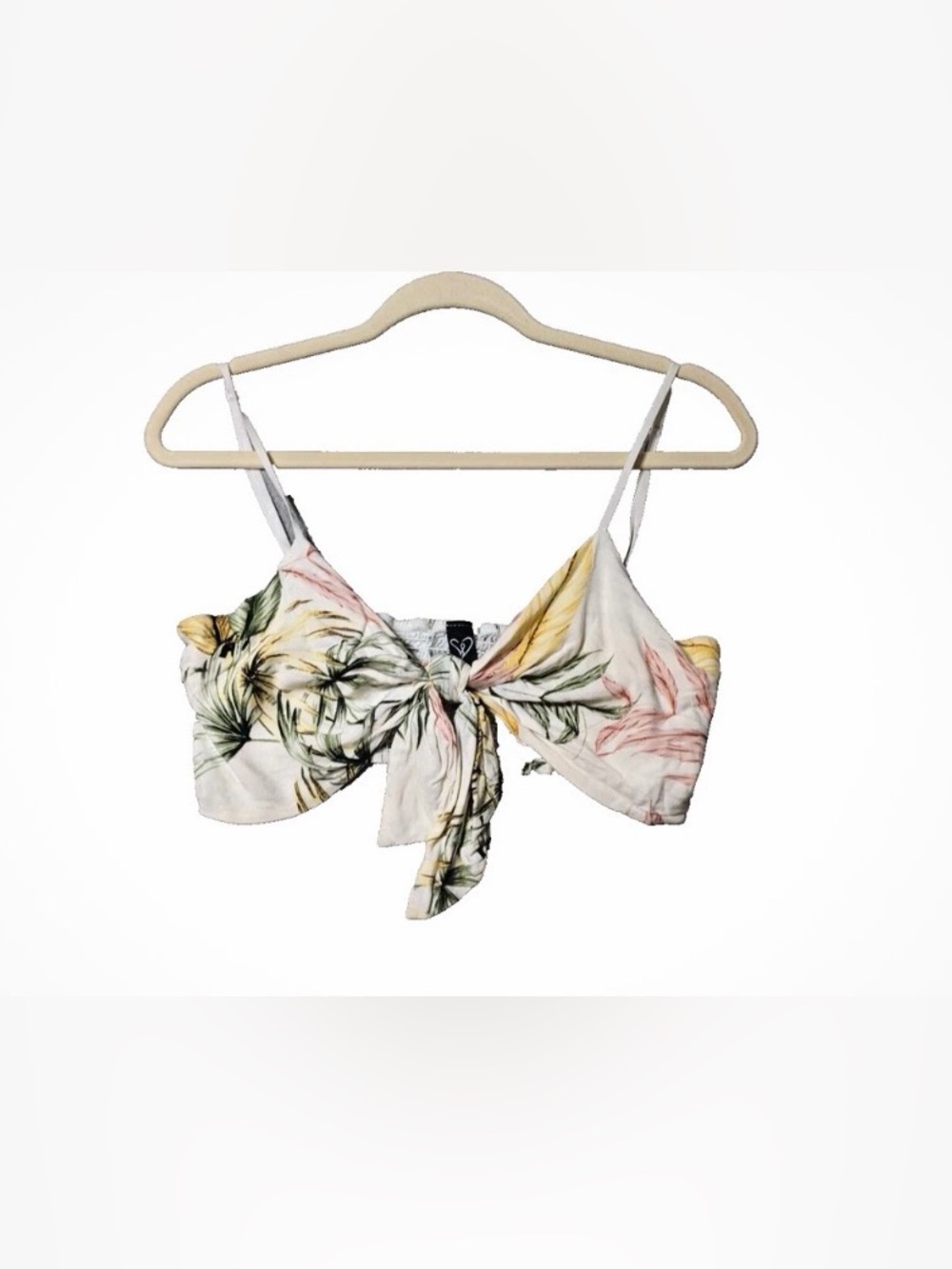 NWT Windsor Women Knit Bikini Top Floral Adjustable Strap Stretch size S